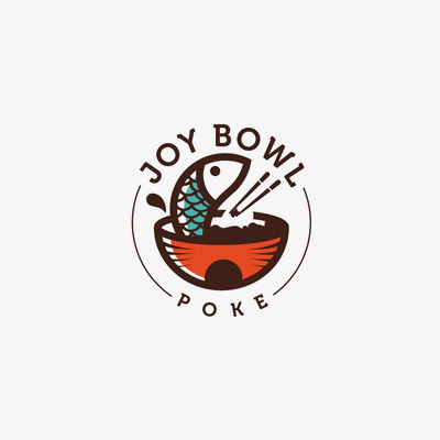 لوگوی رستوران غذاهای دریایی joy bowl