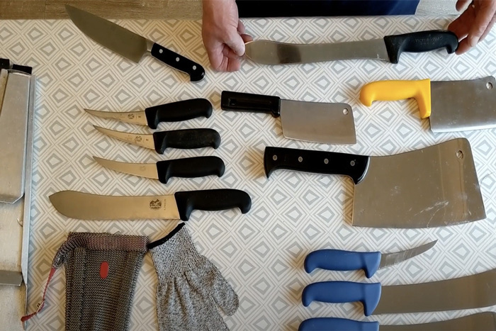 انواع چاقوهای قصابی